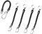 Cutefly Unisex – Babys 5pcs Einziehbare Angel Lanyard, Black, OneSize