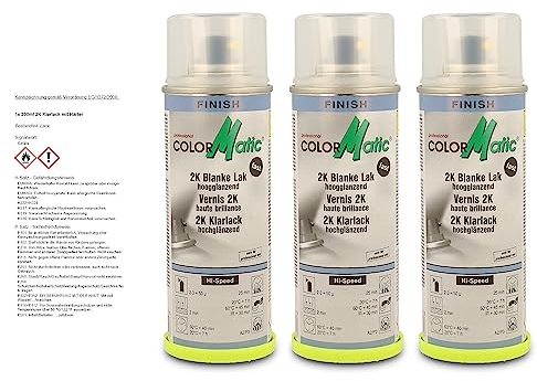COLORMATIC 3x 200ml 2K Klarlack mit Härter