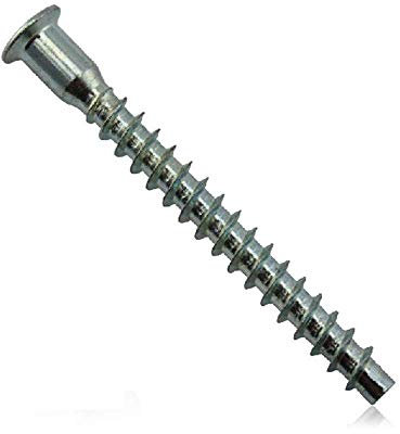 Yxq 30 pcs M7 x 68 mm Confirmat Vis meubles Contecting Vis, Pozi-flat Tête, Zinc