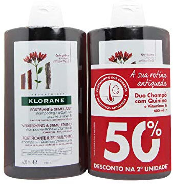 Klorane Stärkendes Shampoo Mit Chinin 2x400ml