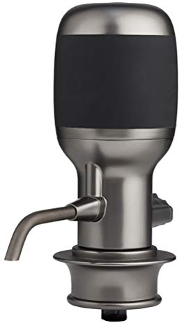 Multifonctionnel Aérateur de vin électrique inoxydable-Portable et bouteille automatique Robinet de reniflard Machine Distributeur Pompe-Unique Air Decanter Diffuser System fo, Small La mode, black