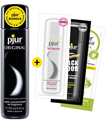 pjur ORIGINAL - Vorteilspack mit 3x Gleitgelproben - Langanhaltendes, extra-samtiges Silikon-Gleitgel für mehr Genuss - kompatibel mit Latexkondomen - ohne Aroma, Parfüm oder Konservierungsmittel