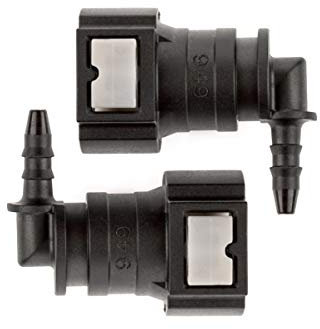 LST 2x Schnellverschluss Kraftstoffleitung Schlauchkupplung L-Stück 9,49 * 4 mm