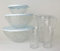 TUPPERWARE Diamant Stella Türkis Klar Servierschale Schüssel 3,5L + 2L + 1x 500ml + Kanne 2L + 2X Trinkbecher 475ml + Ausstecher Herz Rot