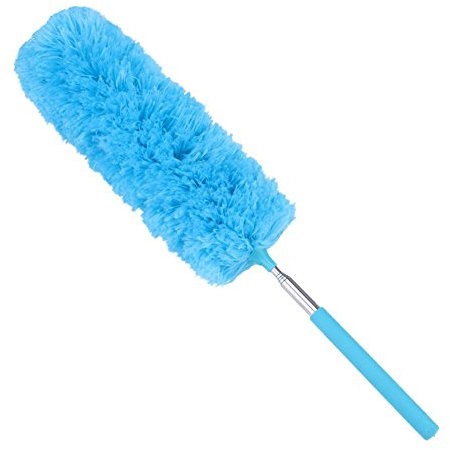 LYEAA Adjustable Stretch Extend Microfiber Feather Duster Stainless Steel Dusting Brush Anti-Breakage Feather Duster Extendable Extending Duster