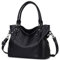 MayBlosom Damen Handtasche, Hobo Tasche Shopper PU leder Umhängetasche Schultertasche Geldbörse für Frauen (Schwarz)