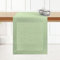 D'Moksha Homes Linen Table Runner, Farmhouse Table Runners 48 Inches Long, Woven Dining Table Runner For Everyday Use, 14 X 48 Inch Sage Green