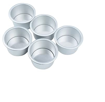 DUO ER 10 stücke 2 Zoll Aluminiumlegierung Mini Kuchen Backformen Käsekuchenpfanne Abnehmbare Untere Pan Ofen Backen Dose for Hochzeit Geburtstag