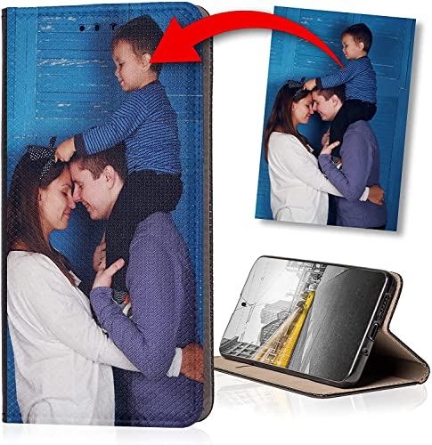 Handyhülle für Samsung Galaxy A12 Hülle aus Kunstleder selbst gestalten - selbst gestaltet / personalisiert - Deine Hülle Dein Design - personalisieren bedrucken mit eigenem Bild Motiv Smart Magnet
