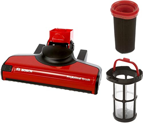 Bürste + Filter + Filterhalter für Elektrobesen FLEXXO 25.2V Bosch BBH3ZOO25/01 und BBH3PET