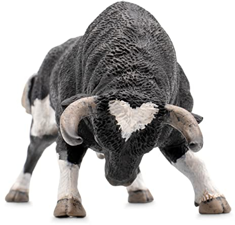 Deqube - Toro Bravo Calcetero Embistiendo - Figura Coleccionable Pintando a Mano - Tamaño 15x8x4 cm - Modelo (90110110)