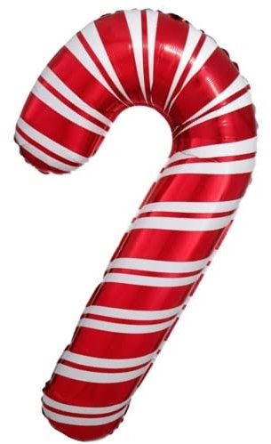 Candy Cane Folienballon, klein, 40 cm