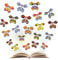 20PCS Fliegende Schmetterlinge Magische, Flying Butterfly Toy, 10 Stile Schmetterling mit Gummiband, Kinderspielzeug Schmetterling Karte, Schmetterling Deko Geburtstag für Hochzeit Weihnachten Deko