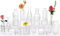 Lot de 20 Mini vases en Verre Transparent - Style Vintage - Différentes Tailles - pour décoration de Table - Décoration de Mariage