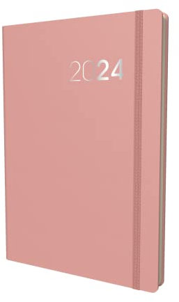 Collins Legacy Terminkalender 2024 A5 Wochenansicht - Business Planer und Organizer - Januar bis Dezember 2024 Terminplaner - Wochenplaner - Rosa - CL53.50-24