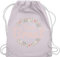 Turnbeutel Rucksack - Team Braut Blumenkranz - Crew - Unisize - Pastell Rosa - jga rucksäcke frauen junggesellenabschied damen turnsack stoffrucksack jungesellinnenabschied frau baumwollrucksäcke
