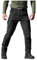 Generisch Cargo Hosen Herren, Für Männer Outdoor Arbeitshose Mit Multi Taschen Latzhose Herren Schnittschutzhose Arbeitshosen Blau Schnittfest Men Orange Maurer Tactical (S, Schwarz)