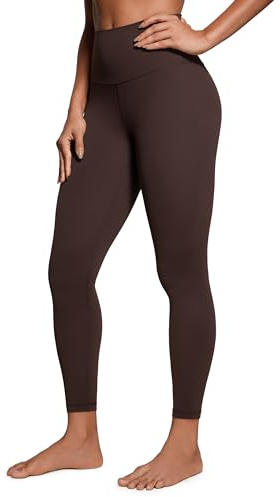 CRZ YOGA Women's Butterluxe Yoga Leggings 25'' - High Waisted Workout Gym Leggings Buttery Soft Yoga Pants Hot Fudge Brown 6