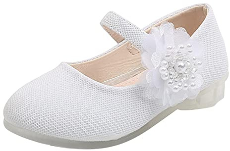 Chaussures de baptême pour fille - Chaussures en cuir pour bébé - Chaussures de princesse - Antidérapantes - Chaussures de danse - Chaussures individuelles pour bébé