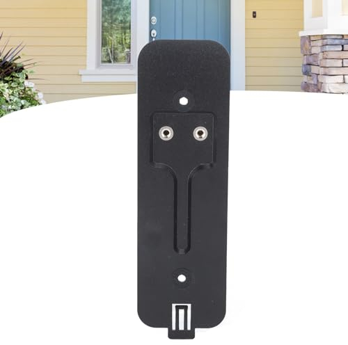 Topyond Video Doorbell Backplate Visual Doorbell Replacement Part with Card Extractor,Doorbell Back Plate Replacement,Compatible with Video Doorbell (Black)