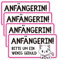 4 Stück Fahranfänger Magnetschild,20x10cm Fahranfänger Aufkleber Anfänger Schild Auto Aufkleber Auto Lustig Magnetschild Auto,Kein Schaden an Der Lackierung Uv-Schutz Dauerhaft Hält Wetterfest