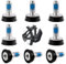 8PCS Bike Bolts M8 Bottom Bracket Screws M8x18mm Inner Hexagon Threaded Waterproof Sandproof Bicycle Crank Curve Bolt Screw for Road Mountain Bike Square Cranksets Bottom Brackets