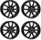 4x AUTEC Felgen Alufelgen VIDRON 6.5x17 ET39 5x100 Schwarz kompatibel mit VW Polo T-Cross Taigo