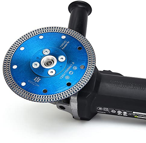 Solidure Extra Dünn Diamant Trennscheibe 125 mm x M14 Turbo Diamant Sägeblatt für zum Schneiden Schleifen Granit Marmor Beton Fliesen