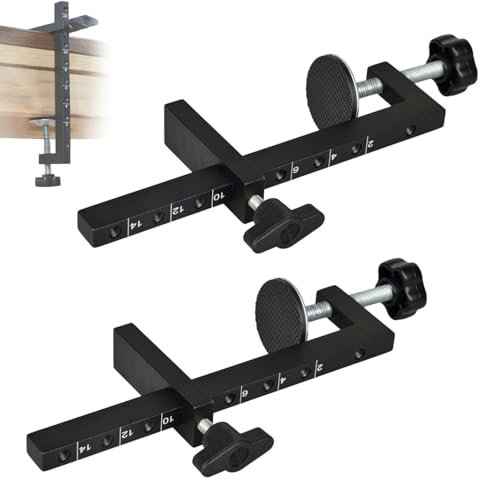 2 Pezzi Morsetti per Legno, Morsetto a G Regolabile, 10-140 mm Morsetti da Falegname, Esteso e Ispessito, Universale Morsetto Falegname, Adatto per la Lavorazione del Legno e Progetti Fai-Da-Te (1)