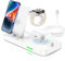 Caricatore Wireless iPhone, 4 in 1 Stazione Ricarica Apple Watch Caricatore per Apple Watch 9/8/7/6/SE/5,Airpods,Base Ricarica iPhone Apple Watch Caricabatterie Wireless per iPhone 14 Pro Max/13/12/11