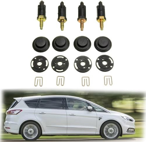 4 Set Fixation Cache Moteur, Fixation Cache Moteur P eugeot, Kit de Fixations Couvre Moteur, Fixations Support Couvre Moteur pour Citroen Berlingo C4 C5 Xantia Xsara 206 306 307 Expert Clips Boulons