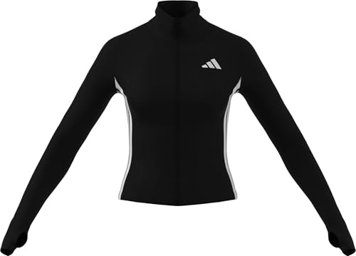 adidas Damen Workout Essentials 3-stripes Zip Through Jacket Sweatshirt
