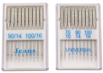 1 Set 70/10 90/14 100/16 Nähnadel Jeans Nähmaschine Nadelspitze Kopf für effizientes Nähen