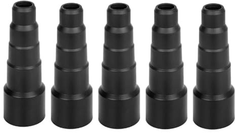 Kueohse Vacuum Attachment Adapter Vacuum Cleaner Parts 50/42/34/30/23mm Black Soft Rubber Round Suction Hose Converter Dry Wet Use