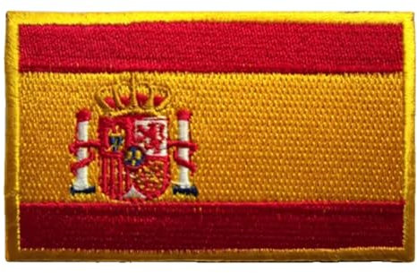 Bandera de España Parche Multicolor Bordado Insignias