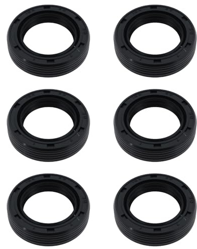 VGOL 6 Stücke TC 20x30x7mm Simmerring Wellendichtung Dichtung NBR Doppellippenöldichtung mit Feder Nitril-Butadien-Kautschuk