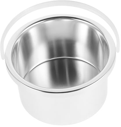 ERINGOGO 105mm Wachswärmer Innentopf aus Aluminiumlegierung Silber Ersatzbehälter für Haarentfernung Wachserhitzer Zubehör