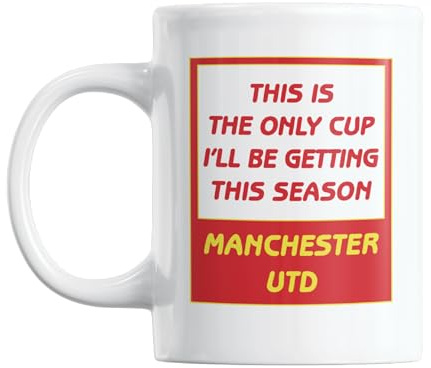 Gift Island Football Secret Santa Mug Gift for Man Utd Supporters | Mug Gift for Man Utd Fans | Football Stuff, Joke Mug for Friends, Colleague, Cousin, Uncle, Dad, Father, Son, Brother 11oz