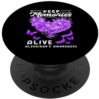 Band „Keep Memories Alzheimer's Awareness Support Squad“ PopSockets Klebender PopGrip