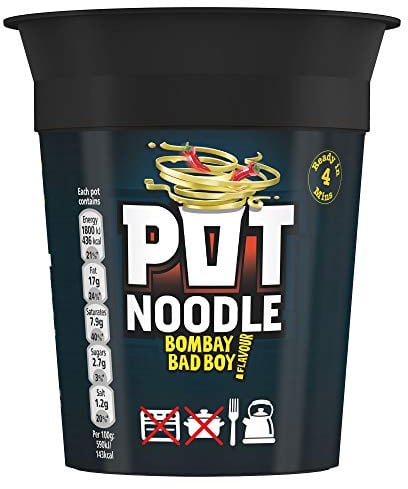 Pot Noodle Bombay Bad Boy 90 g (Pack of 12)