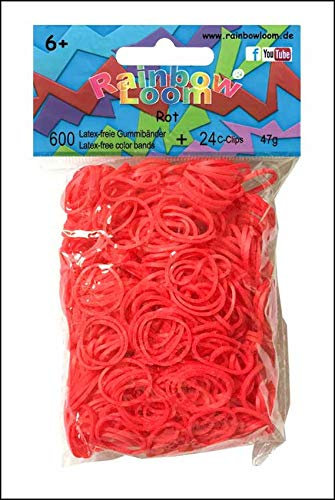 Elastische Rainbow Loom Rot