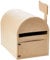 Décopatch EV001O Briefkasten (aus Pappmaché zum Verzieren und Personalisieren, 29 x 19 x 23 cm) 1 Stück kartonbraun
