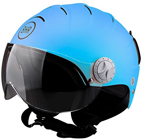 BHR 10291 Demi-Jet-Helm, Blau (Hellblau matt), L