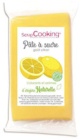 ScrapCooking Pasta di zucchero gialla 250 g - aroma di limone
