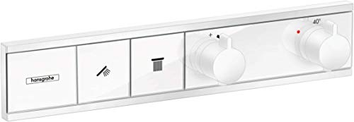 hansgrohe Unterputz Thermostat RainSelect (für 2 Funktionen) mattweiß