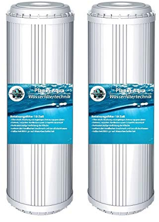 Planet-Aqua 2 x EISENFILTER 10 Zoll Iron Remover Vorfilter Kartusche Wasserfilter Brunnenwasser Regenwasser Filter Patrone Wasser Hauswasserwerk Pool