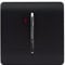 Trendi 45 A Cooker Light Switch & Neon Insert in Matt Black