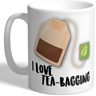 I Love Mugs - I Love Tea-Bagging (Tea Bag Image) - Mug, Ceramic, 11fl.oz.