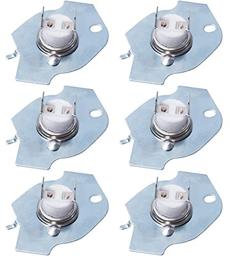 [Upgraded] Extreme Resistance 3977393 Dryer Thermal Fuse Replacement by BlueStars - Exact Fit for Whirlpool & Kenmore Dryers - Replaces AP3094244 3399848 AH334299 279816VP - Pack of 6