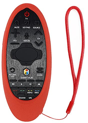 Custodia Protettiva in Silicone per Samsung TV Telecomando BN59-01181B BN59-01185F BN59-01181A, Copertura Remota per Samsung TV Telecomando, Morbida Antiurto Lavabile (Rosso)